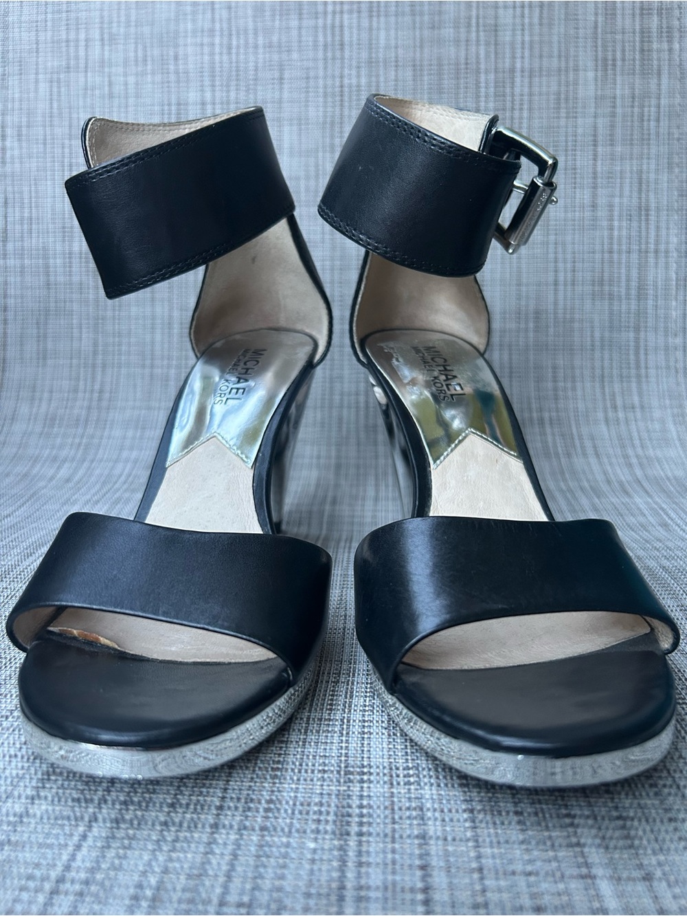 Michael Kors Ankle-Strap High Heel Sandals Shoes Size 6 - Picture 3 of 7